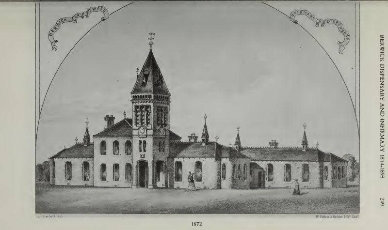 Drawing of Berwick Informary, 1872, by John Starforth