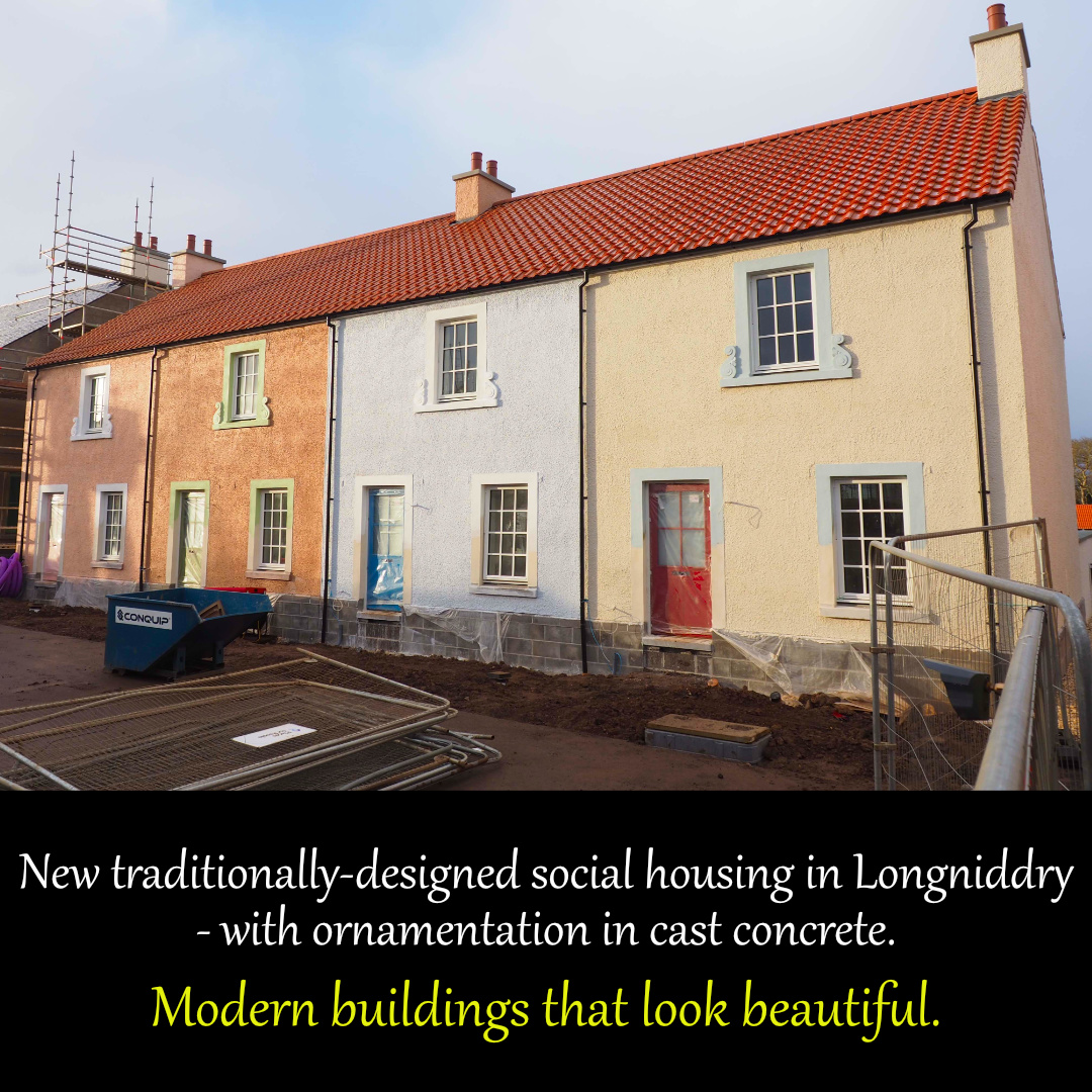 Traditionally-designed social housong in Longniddry