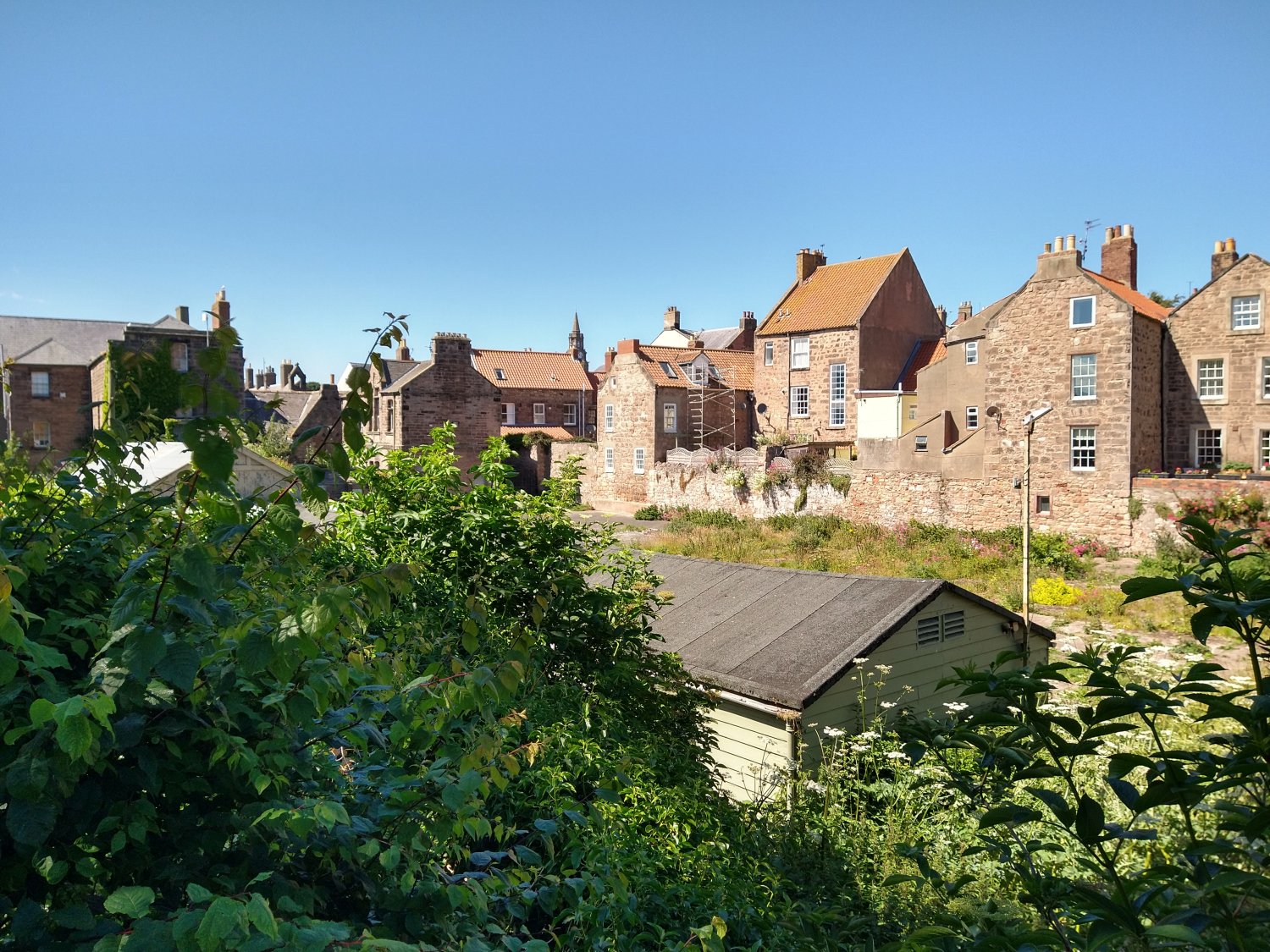 The Army hut and the back of Ness Street