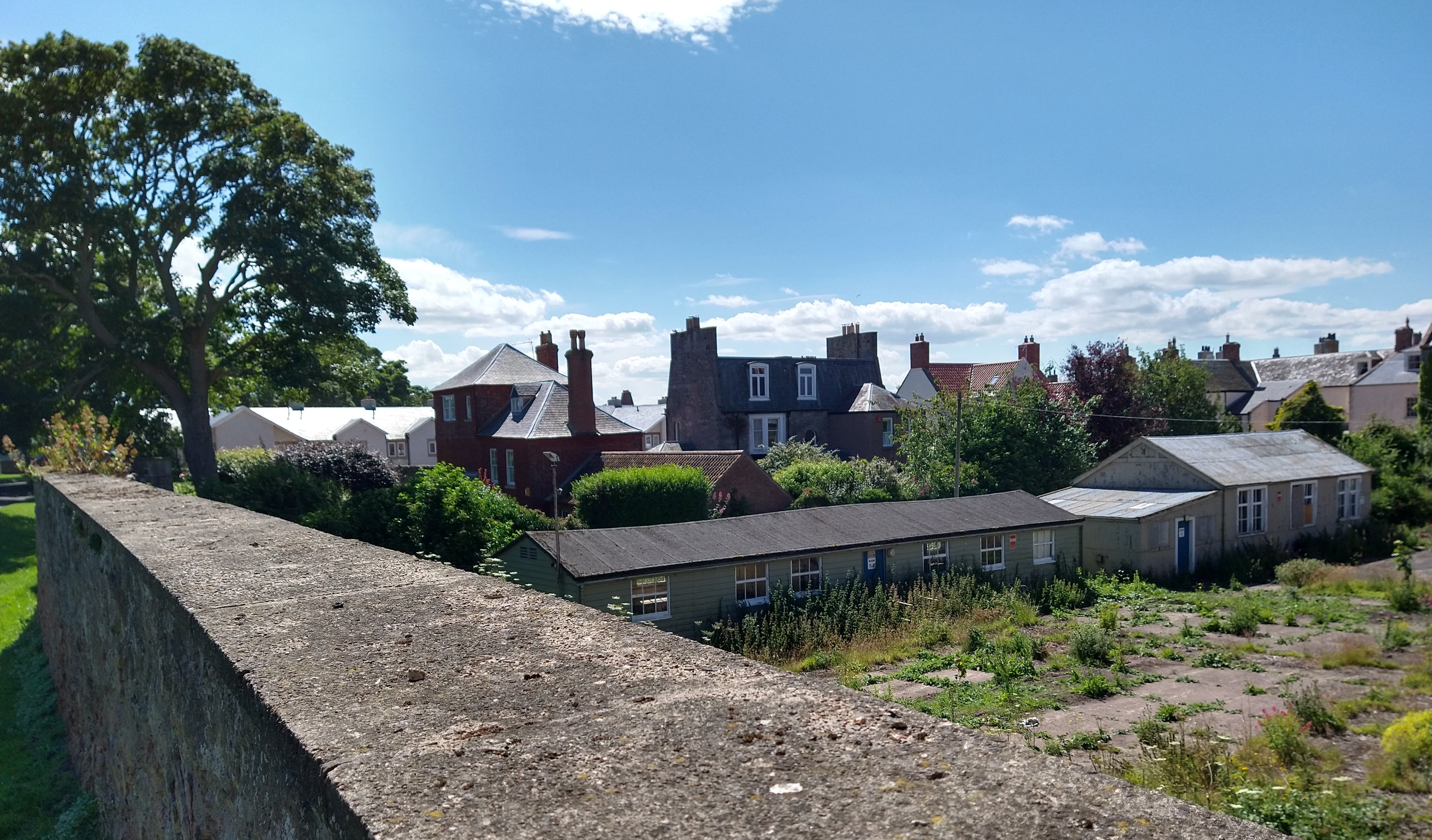 Both huts behind the Grammar School