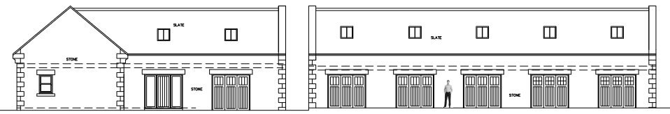 New buildings - north elevations