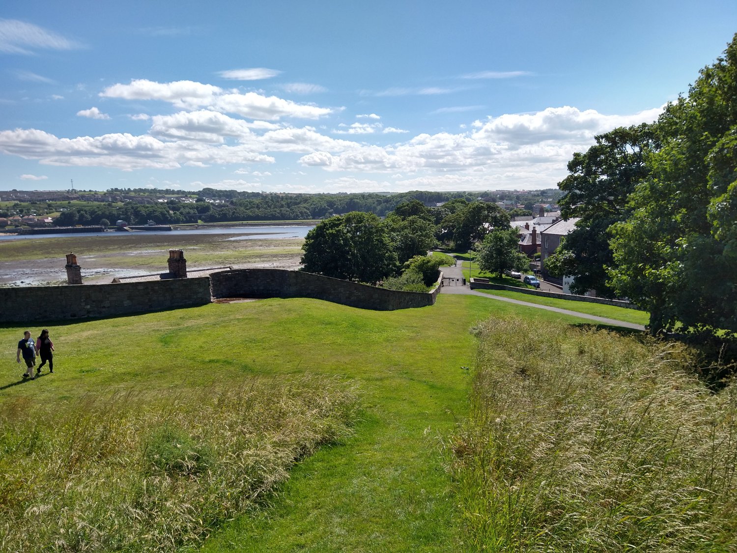 View from King's Mount towards the Grammar School yard